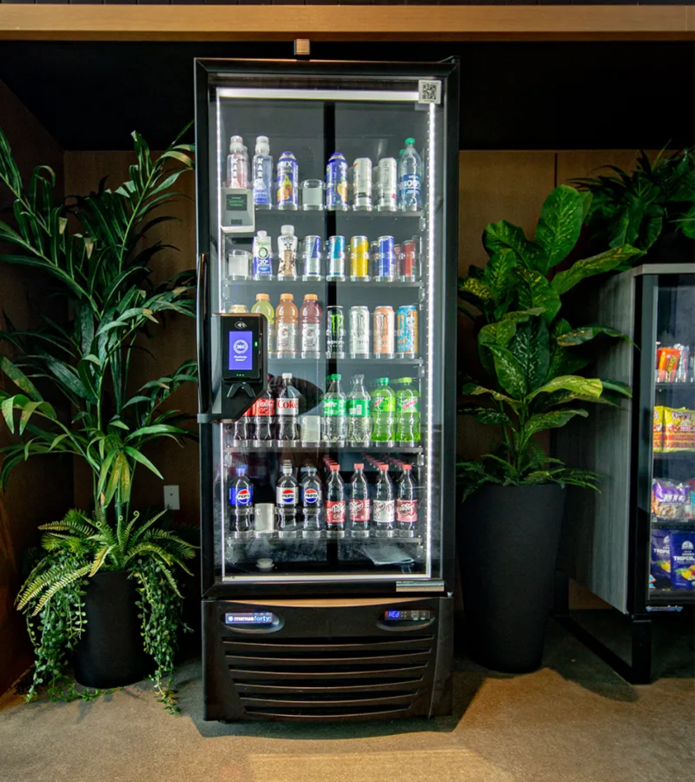 Fox Box smart cooler in a lounge
